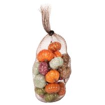 Artikel Mini græskardekorationssæt, efterårs- og halloweendekorationer, assorterede farver, 4 cm, 24 dele