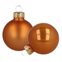Artikel Julekugler glas orange kugler mat/blank Ø4cm 60 stk
