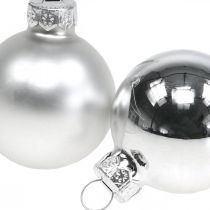 Artikel Julekugler glas sølvkugle mat/blank Ø4cm 60 stk