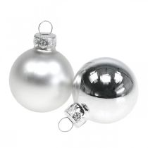 Artikel Julekugler glas sølvkugle mat/blank Ø4cm 60 stk