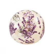 Artikel Keramisk kugle lille lavendel keramik dekoration lilla creme Ø9,5cm