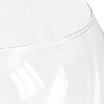 Artikel Kuglevase Glasvase Klar rundbordsvase Blomstervase Ø15,5cm H12,5cm