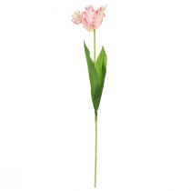 Artikel Kunstig blomster papegøje tulipan kunstig tulipan pink 69cm