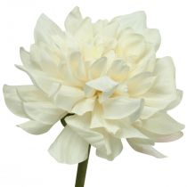 Kunstig blomst Dahlia Hvid Kunstig blomst med knop H57cm