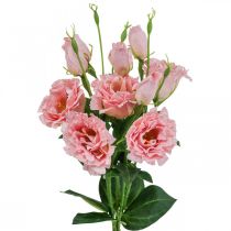 Artikel Kunstige blomster Lisianthus lyserøde kunstige silkeblomster 50cm 5 stk.
