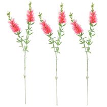 Artikel Kunstige Blomster Rød Karmin Cylinder Rensemidler 70cm 3stk