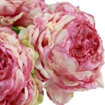 Artikel Kunstige Blomster Dekoration Kunstige Pæoner Pink Antik 27cm 7stk