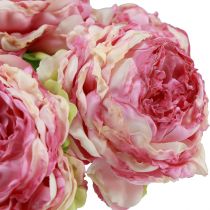 Artikel Kunstige Blomster Dekoration Kunstige Pæoner Lyserød Antik 27cm 7 stk