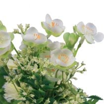 Artikel Kunstige blomster dekoration kunstig blomsterbuket Jasmin Bellis kunstig 30cm