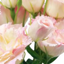 Artikel Kunstige blomster Eustoma Lisianthus pink creme 52cm 5 stk