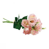 Artikel Kunstige blomster Eustoma Lisianthus pink creme 52cm 5 stk