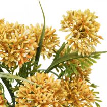 Artikel Kunstige blomster Gul Allium dekoration Prydløg 34cm 3 stk i bundt