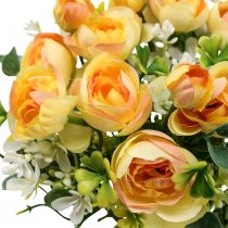 Kunstige blomster deco buket ranunculus kunstige gule 32cm