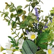Kunstig buket med eukalyptus kunstige blomster dekoration 48cm