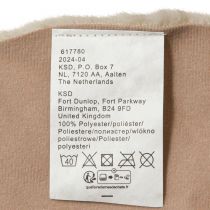 Artikel Kunstpels dekorativ pels rund bordløber pels tæppe beige Ø38cm