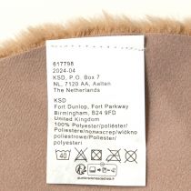 Artikel Kunstpels dekorativ pels rund bordløber pels tæppe brun Ø38cm