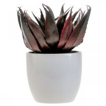 Artikel Kunstig Aloe Vera Plante i Potte Dekorativ Plante Grøn H20cm