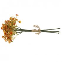 Artikel Gypsophila kunstige blomster gipsurt appelsin L30cm 6 stykker i en bundt