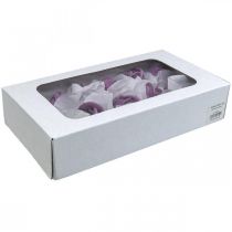 Artikel Kunstige roser violet voks roser dekorative roser voks Ø6cm 18 stk