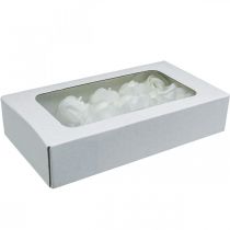 Artikel Kunstige roser hvide voksroser dekorative roser voks Ø6cm 18 stk