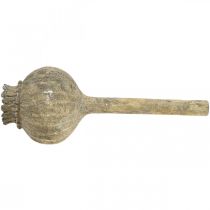 Artikel Kunststen deco valmue antik deco brun Ø11cm 30cm