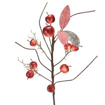 Artikel Kunstig æblegren rød efterårsdekoration julegren 70 cm