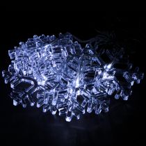 Artikel LED vinduesdekoration jule kold hvid til batteri 25×90cm