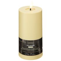 Artikel LED stearinlys med Timer Grøn Beige Udendørs Ø7,5cm H18cm