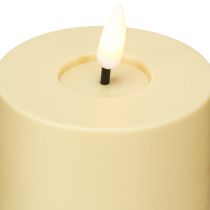 Artikel LED stearinlys med Timer Grøn Beige Udendørs Ø7,5cm H18cm