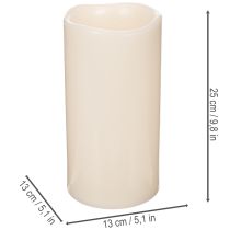 Artikel Stor LED-lys til batteridrift med timer, varm hvid, udendørs, 25 cm