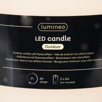 Artikel Stor LED-lys til batteridrift med timer, varm hvid, udendørs, 25 cm