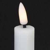 Artikel LED-lys Hvide koniske lys Voks Varm Hvid 24,5 cm 2 stk.