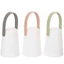 Artikel Lampe med håndtag, bærbar LED-lampe til udendørs og indendørs brug, 22 cm, 3 stk.