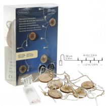 Artikel LED eventyrlys indvendig julelys træskiver L120cm