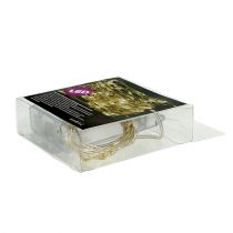 Artikel LED eventyrlys varm hvid guirlande indeni til batteripakke med 100 stk