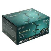 Artikel LED ris lyskæde 350 grøn, varm hvid til udendørs 7,5m