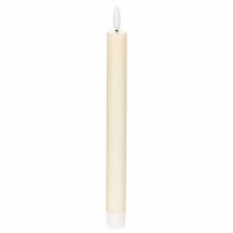Artikel LED-konisk lys i hvid med varmt hvidt lys, 24 cm, med timer, 2 stk.