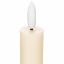 Artikel LED-konisk lys i hvid med varmt hvidt lys, 24 cm, med timer, 2 stk.