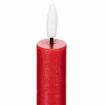 Artikel LED-konisk lys, rødt med varmt hvidt lys, 24 cm, 2 stk.