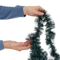 Artikel Julegirlande med glitter og 60 LED'er og timer, udendørs, 3 m