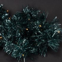 Artikel Julegirlande med glitter og 60 LED'er og timer, udendørs, 3 m
