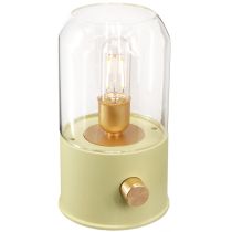Artikel LED bordlampe retro bordlampe varm hvid grøn H19,5cm