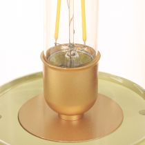 Artikel LED bordlampe retro bordlampe varm hvid grøn H19,5cm