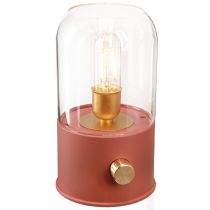 Artikel LED bordlampe retro LED lys varm hvid brun H19,5cm