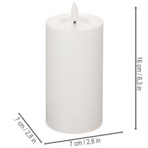 Artikel LED-søjlelys, flimrende, med timer, Ø7 cm, 16 cm