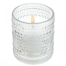 LED stearinlys voks søjle lys LED lanterne Ø8,5cm H10cm