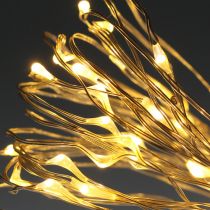 Artikel LED fe lys 40s til batterier varm hvid