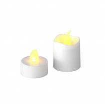 LED fyrfadslys varm hvid flamme effekt sæt med 16 assorterede 32 batterier