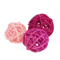 Lataball sortiment 3 cm pink / syrin / 72 stykker