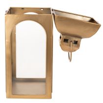Artikel Lanterne metal glas metal messing look H50cm sæt med 2